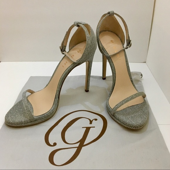 M. Gemi Shoes - M. Gemi Glitter Heels with Ankle Strap